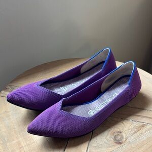 Rothy's Vibrant Purple and Blue Flats
